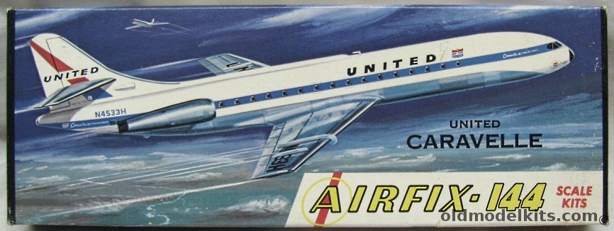 Airfix 1/144 Sud Aviation SE-210 Caravelle United Airlines - Craftmaster Issue, 1-79 plastic model kit